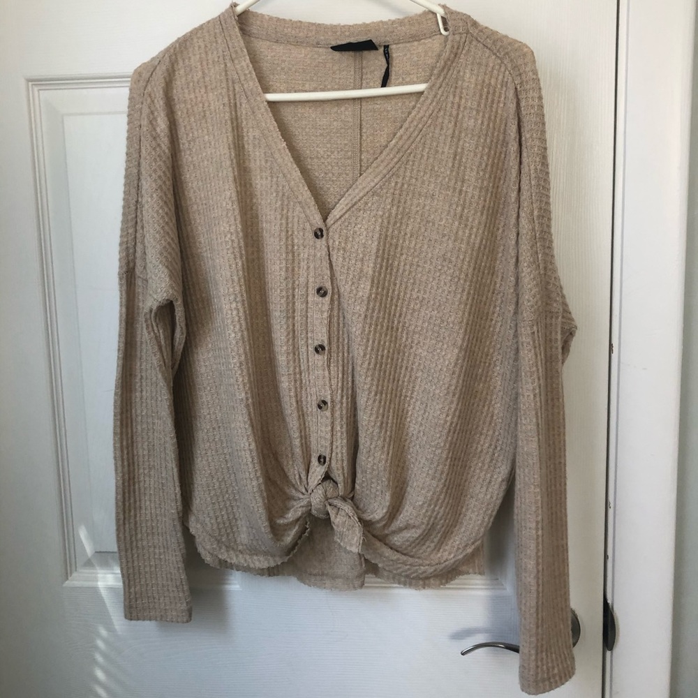 Urban outfitter front knot long sleeve